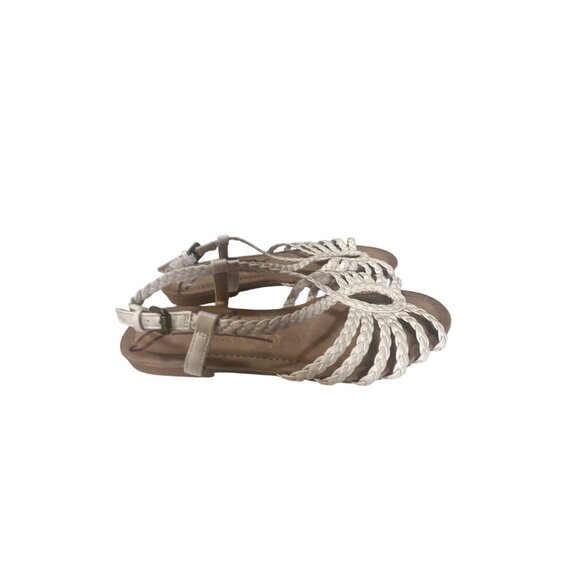 Zodiac Womens Braided Sandals Size 6 White & Brown - Picture 3 of 5